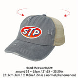 SXM002 Gorra de béisbol transpirable con rejilla ajustable, poliéster, tejido de punto, ajustada, cierre de palanca, lavable a máquina, para todas las estaciones, con patrón @1116@-stp para hombres y mujeres
