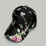 Nuevo Sombrero de Béisbol Bordado de Flores de Alta Gama para Primavera/Otoño para Hombres y Mujeres, Sombrero Trucker Moderno y Versátil, Adecuado para Deportes al Aire Libre, Béisbol para Mujeres, Béisbol para Hombres