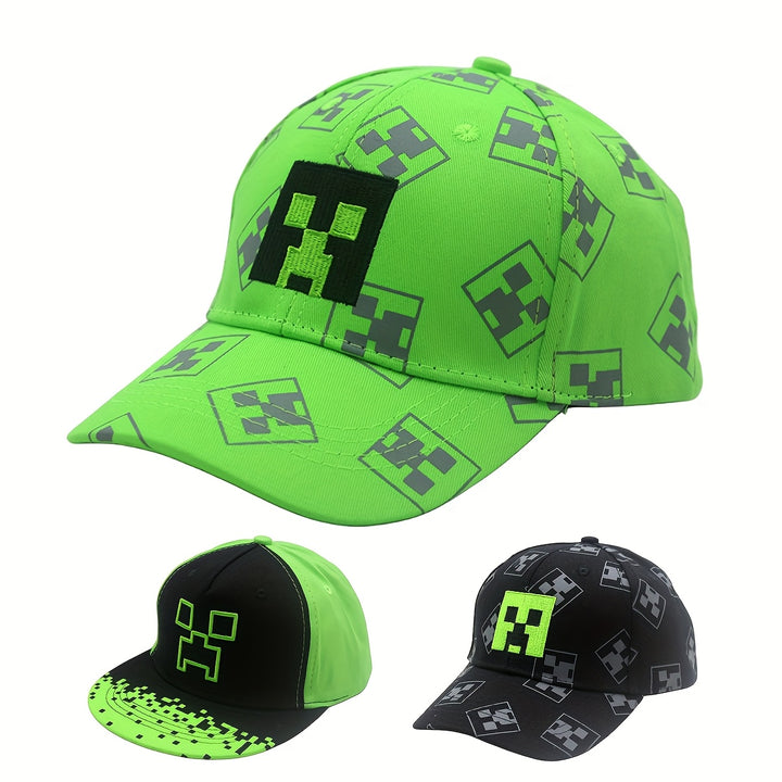 Gorra de béisbol para niños con cierre ajustable, protección solar, visera plana para niños y niñas, uso en todas las temporadas, juegos al aire libre, Halloween, Navidad, fiestas de cumpleaños, fácil de limpiar, regalo ideal, ropa casual infantil, diseño