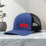 Gorra de Béisbol Unisex Ajustable con Estampado de Jabalí Audaz - Gorra Trucker Transpirable para Hombres y Mujeres, Accesorio de Golf, Pesca, Deportes al Aire Libre, Sombrero Elegante, Ropa Duradera