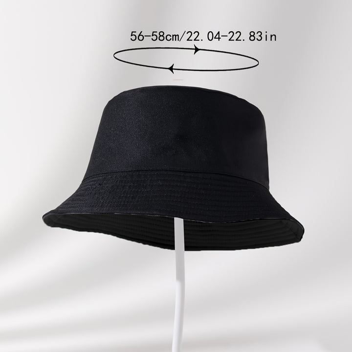 Gorra de cubeta unisex de estilo funky de paquete único, tejido de poliéster 100% no elástico, con estampado de galaxia, lavable a mano