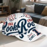 1pc Gorra Ajustable Snapback de Poliéster con Diseño Completo, Estampado Vibrante, Ideal para Deportes, Running y Moda Urbana - Celebración de Cumpleaños Rookie 2D