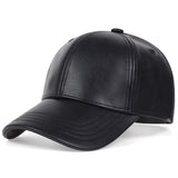 Gorra de béisbol de cuero PU para hombre, opción ideal para regalos - Color a escoger