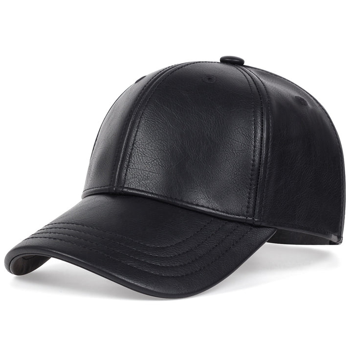Gorra de béisbol de cuero PU para hombre, opción ideal para regalos - Color a escoger
