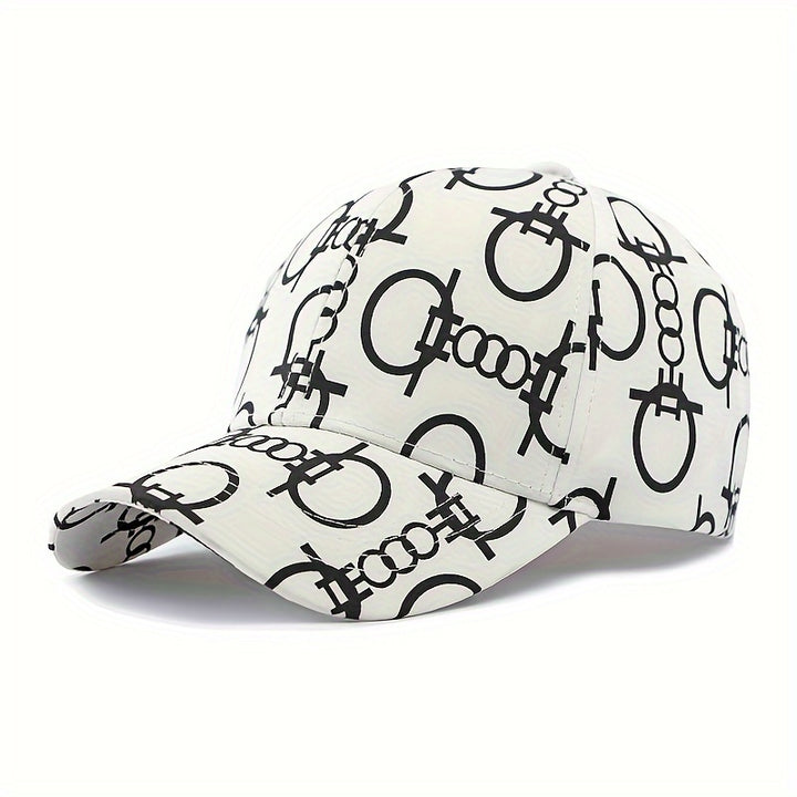 Gorra de béisbol transpirable para hombre y mujer, ajustable, negra con estampado de calavera y huesos cruzados en blanco, ideal para primavera y verano, sombrero casual | Gorra con estampado de calavera | Tela transpirable