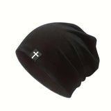Gorro de punto transpirable para hombres y mujeres, absorbe sudor, a prueba de viento, con diseño cruzado, ideal para deportes y uso diario, lavable a mano, estilo retro