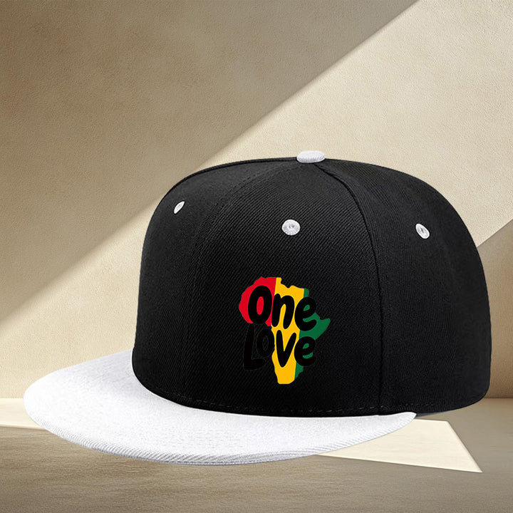 Gorra de béisbol estilo LOVE combinado: moda hip-hop para hombres y mujeres, talla ajustable, estilo urbano sencillo y casual, visera plana, adecuada para todas las estaciones, estilo único