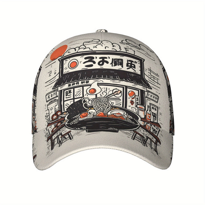 1 pieza, gorra de béisbol con diseño japonés, moda deportiva para hombres y mujeres, estilo simple con estampado japonés, adecuada para senderismo al aire libre, camping, montañismo, juegos, aventuras.