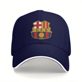Gorra de Béisbol Barcelona para Hombre - Visera Curva, Protección Solar SPF con Recubrimiento PVC, Ligera y Duradera - Regalo Ideal para Aficionados del Fútbol (), Diseño Deportivo, Actividades al Aire Libre