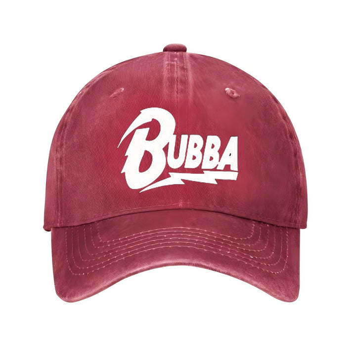 Gorra de Béisbol Unisex con Logo de Flecha en Blanco y - Ajustable y Transpirable, Visera Curva para Deportes y Uso Casual, Diseño con Letras 'Bubba' en Blanco - Accesorio con Logo Icónico