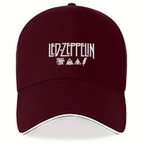 Una gorra de béisbol con el icónico logotipo de la banda de rock LED ZEPPELIN, diseñada con un estético eterno. Esta elegante gorra de viaje es ajustable, adecuada para todos los géneros y perfecta para usar en cualquier época del año, semejante a una gor
