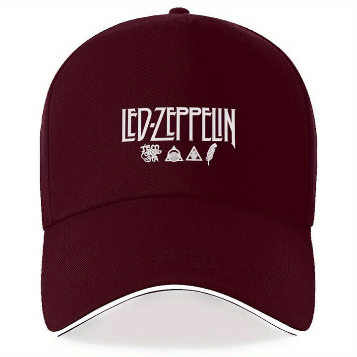 Una gorra de béisbol con el icónico logotipo de la banda de rock LED ZEPPELIN, diseñada con un estético eterno. Esta elegante gorra de viaje es ajustable, adecuada para todos los géneros y perfecta para usar en cualquier época del año, semejante a una gor