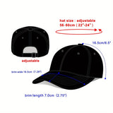 1pc Gorra de béisbol bordada con deidad sintoísta japonesa Tilgomedal, 100% algodón, gorra de visera plana con ligero estiramiento, snapback ligero para hombres y mujeres, estilo gótico rock, ideal para Halloween, Pascua, Mardi Gras - Lavable a mano