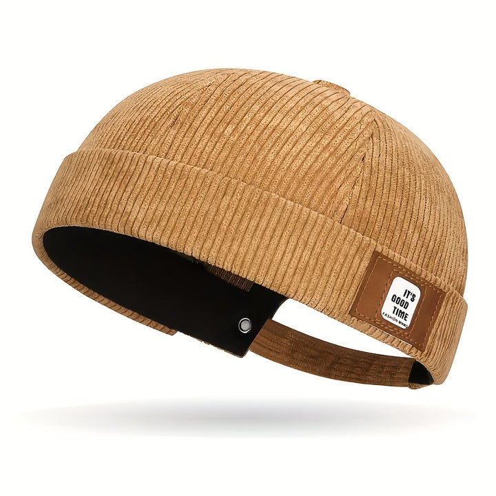 Gorro de terciopelo con letras para primavera y otoño, estilo elegante y versátil, ideal para motociclistas, actividades al aire libre y compras, hecho de material duradero