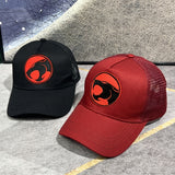 2 gorras de béisbol unisex, gorra de malla transpirable ajustable con gato relámpago bordado, tela acrílica 100% no elástica, recubierta en PVC, livianas para deportes al aire libre y uso diario, ideal para regalos de San Valentín, Carnaval y Festival de