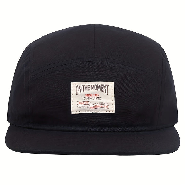 Tela. 1 pieza de tela para etiqueta, gorro hip-hop de cinco paneles para hombre. Tela.