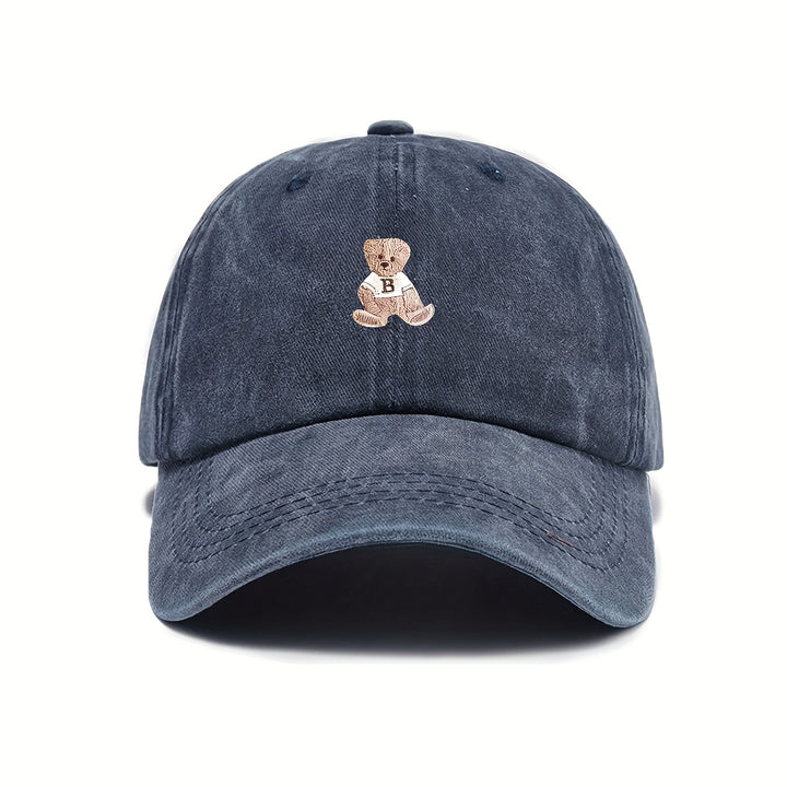 Gorra de Béisbol Estilo Trucker Grande para Mujeres y Hombres - Botón Ajustable de Oso (D/L/N/O/P) - Gorra de Invierno Transpirable, Opciones Multicolor (Rosa/Azul/Durazno/Beige/Marino) para Casual y Oficina - Ajuste Unisex