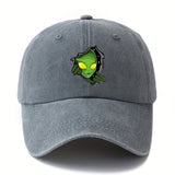 Gorra de Béisbol MAKEFGE con Diseño Alien para Hombres y Mujeres - Gorra Ajustable Snapback Trucker con Estampado Verde Vibrante, Diseño de 6 Paneles, Tela Duradera para Camping al Aire Libre, Uso Casual (/Beige/Rosa/Azul Verdoso). Tela Tejida