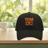 Gorra de béisbol ajustable con estampado de toros largos del estado de Texas - Gorra ligera y transpirable para hombres y mujeres, ideal para deportes al aire libre y uso casual en todas las estaciones