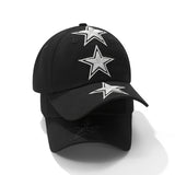 1pc Gorra de Béisbol Moderna con Estrellas Bordadas en 3D - Diseño y Blanco, Ajustable Snapback Ligero para Uso Casual Unisex, Cómoda Todo el Año, Accesorio Deportivo Duradero, Estilo Streetwear, Bordado de Alta Calidad, Ideal para Amantes del Modo