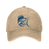 Gorra Unisex de Béisbol - Ajustable, Ligera y Transpirable para Hombres y Mujeres, Diseño Fácil de Cuidar, Accesorio Casual con Gráfico de Marlin, Ideal para Pesca y Construcción, Ajuste Regulable