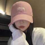 Gorra de Béisbol Retro Primavera-Verano Japonesa para Hombres y Mujeres, Estilo Casual con Visera Curva, Unisex, Gorra Moderna, Tela Ligera, Bordado de Letras, Lavable a Mano, Ideal para Amantes de la Moda y Actividades al Aire Libre