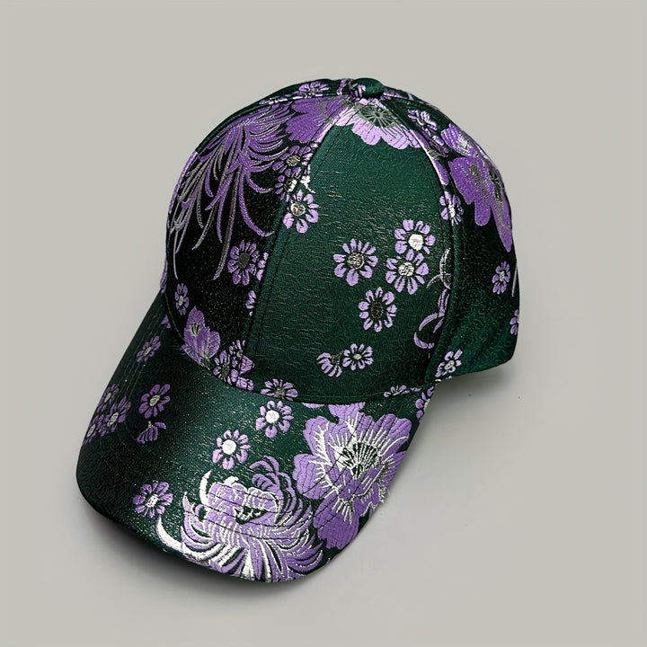 Nuevo Sombrero de Béisbol Bordado de Flores de Alta Gama para Primavera/Otoño para Hombres y Mujeres, Sombrero Trucker Moderno y Versátil, Adecuado para Deportes al Aire Libre, Béisbol para Mujeres, Béisbol para Hombres