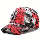 Gorras de béisbol nuevas y modernas para hombres y mujeres, sombreros con letras de graffiti para compras y salidas, gorras que se pueden usar en las cuatro estaciones