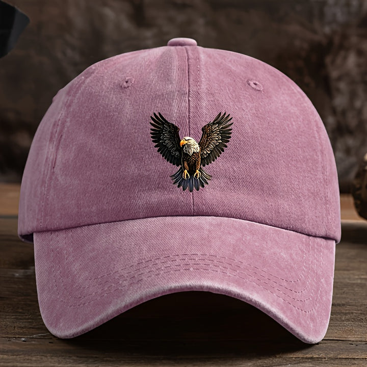 Gorra de béisbol ligera para hombre - Diseño gráfico de águila en vuelo, panel frontal estructurado para exteriores, deportes y ocio - Gorra de béisbol lavable a máquina para uso diario y eventos especiales - Regalo ideal para papá, esposo, atletas - Acce
