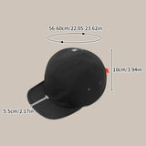 1 pieza de gorra de béisbol transpirable para hombre, ajustable, elegante, para acampar al aire libre, negra con rayas naranjas, poliéster, solo lavado a mano, regalo para el Día del Padre, relacionado con el campus, fiestas de cerveza, tejido de tela.