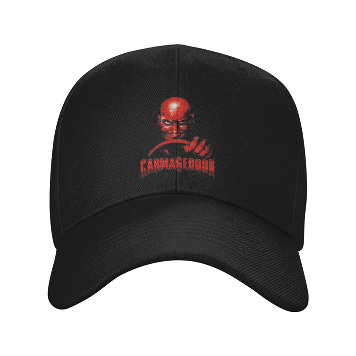 1pc Gorra de Béisbol Retro Carmageddon Chill Vibes, Sombrero de Golf Ajustable y Transpirable con Visera Curva para Hombres y Mujeres, Gorra Ligera de Moda Y2K para Parejas, Sombrero Visor Solar