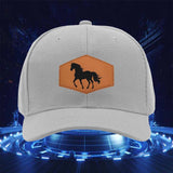 Gorra Trucker Snapback para Amantes de los Caballos - con Gráfico de Caballo Naranja, Poliéster Duradero, Ajuste Ajustable para Hombres y Mujeres, Perfecta para Ocio al Aire Libre, Deportes y Celebraciones Festivas, Regalos para Amantes de los Caballos, G
