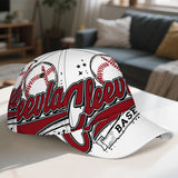 1pc Gorra de Béisbol Estampada 2D Cleveland Stars - Gorra Snapback de Poliéster Vibrante con Estampado Completo, Ligera y Ajustable, Ideal para Running y Moda Urbana