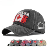 Gorra de Béisbol Bordada con Bandera Canadiense y Parche Perforado - Ajustable con Snapback, Ideal para Streetwear, Trajes de Navidad y Cultura Canadiense (Diseño Bordado)