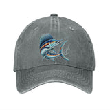 Gorra Unisex de Béisbol - Ajustable, Ligera y Transpirable para Hombres y Mujeres, Diseño Fácil de Cuidar, Accesorio Casual con Gráfico de Marlin, Ideal para Pesca y Construcción, Ajuste Regulable