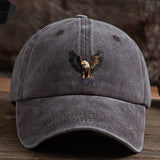 Gorra de béisbol para hombre con estampado de águila, sombrero versátil de moda hip-hop para exteriores