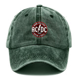 Gorra de basquetbol con impresión de letras AC/DC, lavable, ajustable, ideal para deportes al aire libre, hiking y camping, también para fiestas casual