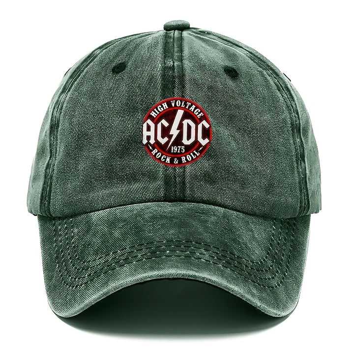 Gorra de basquetbol con impresión de letras AC/DC, lavable, ajustable, ideal para deportes al aire libre, hiking y camping, también para fiestas casual