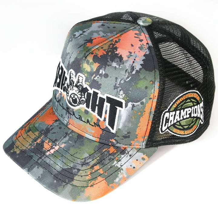 Gorra de Béisbol Gráfica para Skateboarding - Gorra Trucker de Hip Hop con Mesh Breathable, Snapback Adjustable, Diseño Unisex Embroidered para Viajes Outdoor y Skateboarders de Primavera/Otoño, Headwear Casual, Diseño Sporty, Detalle Embroidered