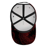 1 Gorra Snapback de Poliéster Ligero con Estampado 2D de Serpiente Escarlata - Ideal para Estilo Urbano, Running y Deportes, con Impresión Vibrante en Todo el Cuerpo, Actividades al Aire Libre,Sombreros Casuales,Diseño Funky,Tela Transpirable,Ajuste Cómod