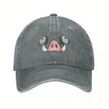 Gorra Retro de Anime Demon Slayer Inosuke Nezuko para Hombres y Mujeres, Estilo Desgastado Snapback, Ideal para Exteriores o Regalo