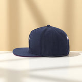 Gorra de Béisbol Azul Marino para Hombre - Gorra Snapback Ajustable con Señal de Mano Dinámica, Tejido Ligero Sin Elasticidad para Hip Hop, Streetwear, Deportes - Accesorio Urbano para Todas las Estaciones para Conciertos, Festivales