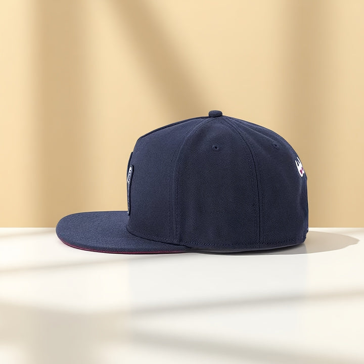 Gorra de Béisbol Azul Marino para Hombre - Gorra Snapback Ajustable con Señal de Mano Dinámica, Tejido Ligero Sin Elasticidad para Hip Hop, Streetwear, Deportes - Accesorio Urbano para Todas las Estaciones para Conciertos, Festivales