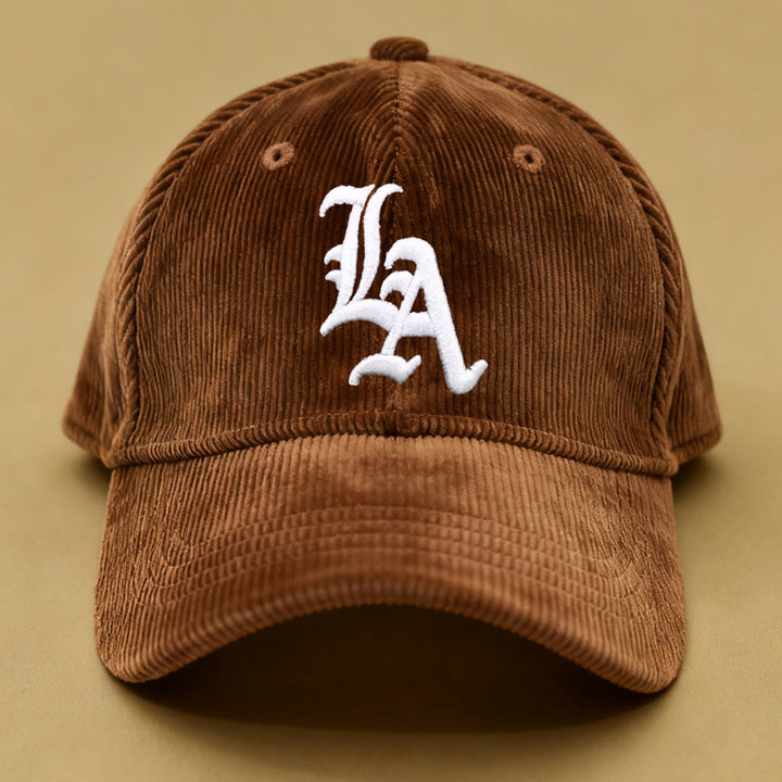 Gorra de béisbol unisex con letras de LA - Snapback ajustable transpirable, gorro ligero de verano para hombres y mujeres, perfecto para golf, ropa casual y eventos temáticos, accesorio de golf, diseño bordado