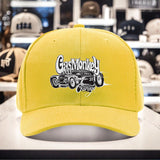 1 gorra fresca con estampado de Gas Monkey Garage, tejido ligero de poliéster, diseño ventilado, gorra de pesca adecuada para todos los géneros, absorbe la humedad, diseño sin estación, ideal para aventuras de mochilero