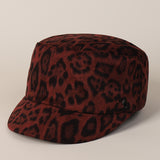 Nueva gorra de béisbol con estampado de leopardo para hombres y mujeres, estilo militar retro, moda europea y americana de tendencia única, elegante sombrero ecuestre.