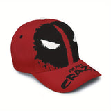 Gorra de béisbol ajustable con visera curva inspirada en anime - Gorro unisex ligero para todas las estaciones, protección solar roja e casual para hombres y mujeres, gorra de exterior recubierta de PVC lavable a máquina para deportes y uso diario