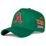 Gorra de béisbol gótica para hombre con bordado WORLD, ajustable, protección solar y elegante, ideal para primavera/otoño