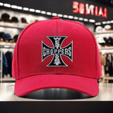 1 gorra fresca con estampado de West Coast Choppers, tejido ligero de poliéster, construcción ligera, gorra de pesca adecuada para todos los géneros, duradera para uso en las cuatro estaciones, ideal para aventuras de moda urbana
