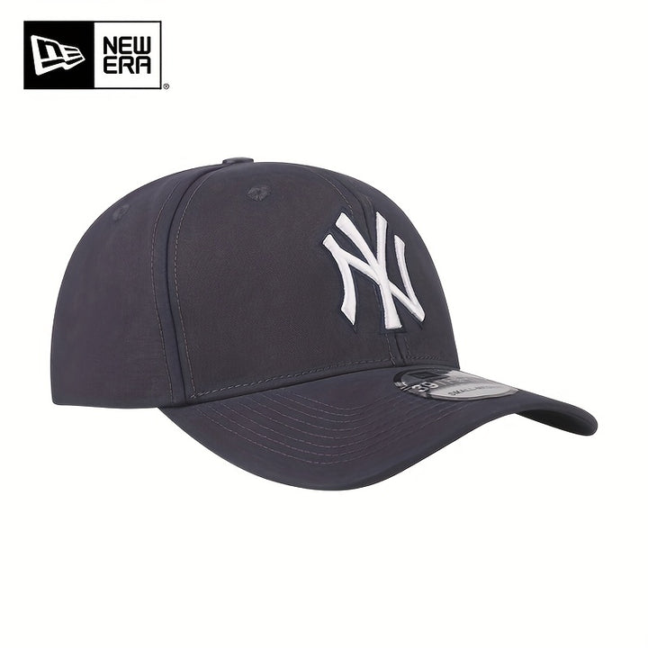 Gorra de béisbol New Era azul y negra con visera curva y tapa rígida, bordado NY - Snapback ajustable, ligera y cálida, diseño de 6 paneles para hombres y mujeres, estilo hip-hop, para camping al aire libre, fiestas, ropa de camping, gorro deportivo, gorr